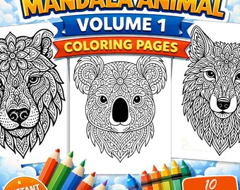 Mandala Malvorlagen (Band 1) - zum sofortigen Download