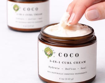 Coco 3-in-1 Curl Cream – Hydrating Leave-In Hair Cream for Curly