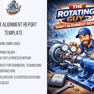 Shaft Alignment Report Template | Laser Dial Indicator Log (PDF)