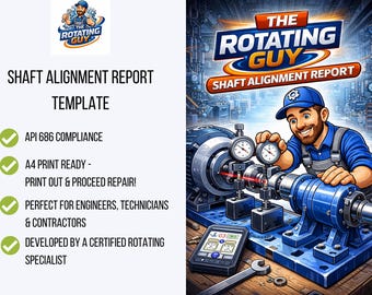 Shaft Alignment Report Template | Laser Dial Indicator Log (PDF)