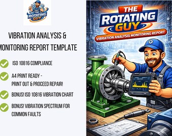 ISO 10816 Vibration Analysis Report Template | Rotating Equipment Health Log