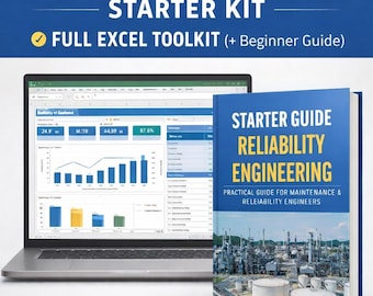 ISO 14224 Reliability Engineering Toolkit | MTBF MTTR Dashboard (Excel Guide)