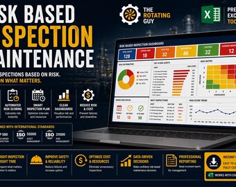 Risk Based Inspection Excel Tool | Maintenance Planner, API 580/581, ISO 55000