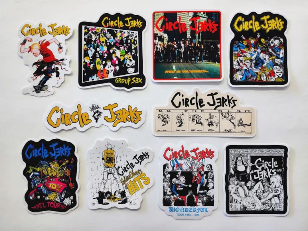 Sticker Rack Bands Punk Rock Band Sticker Pack (10 Stickers) Vinyl Decals Hardcore 80's ...