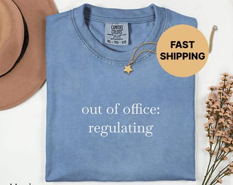 Out of Office Regulating Comfort Colors 1717 Unisex T-Shirt