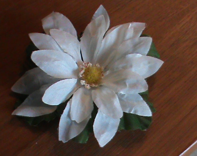 4 Inch Silk Flower Clip Etsy