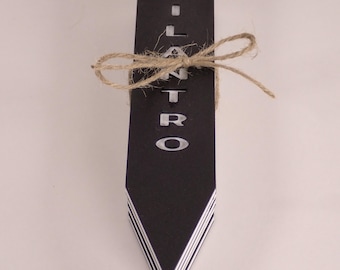 Modern Herb Garden Markers Set | Weatherproof HDPE Plant Labels, Engraved Stakes