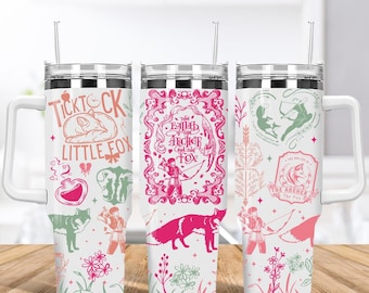 Fantasy Books Tumbler, The Archer And The Fox 40oz Tumbler, Evangeline And Jacks Tumbler, Once Upon A Broken Heart Quotes Tumbler