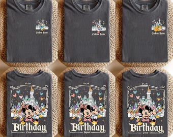 Custom 2 Side Disneylandland Birthday Squad, Personalized Disneylandland Birthday Shirt, Disneylandland Birthday Boy Girl