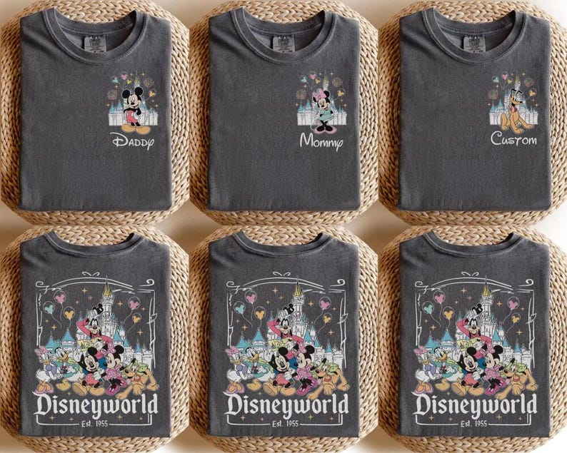 Custom Disneyworld Shirt, Disneyland Family Trip Tee, Disneyland All Character Shirt, 70th Disneyland Magical Year Shirt image 1