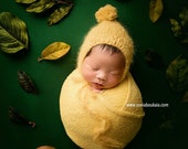 thingy thingz, pom bonnet, pixie bonnet, pom pixie, brushed alpaca, fuzzy hat, fuzzy bonnet, newborn props, newborn outfit, ready to ship
