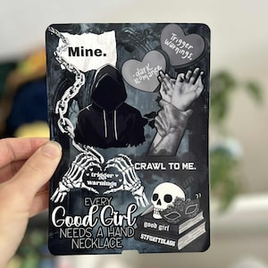 kindle insert, dark romance reader, kindle case insert, clear case, e reader insert, trigger warnings, dark romance, spicy books, good girl