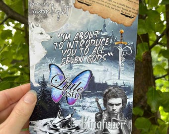 Inserto para Kindle, Quicksilver, Aquí para el té, Inserto para funda de Kindle, Inserto para lector electrónico, Marcapáginas Romantasy, Romance oscuro, Onyx, Little Osha