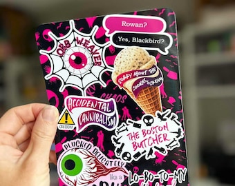 kindle insert, butcher and blackbird, kindle case insert, clear case, e reader insert, rowan, dark romance, cookies and cream ice cream