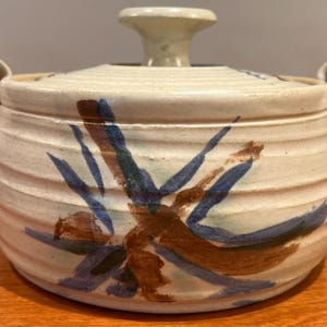 Vintage Studio Pottery Lidded Casserole by Robert McMillan (PEI) – Hand Thrown Stoneware Dish
