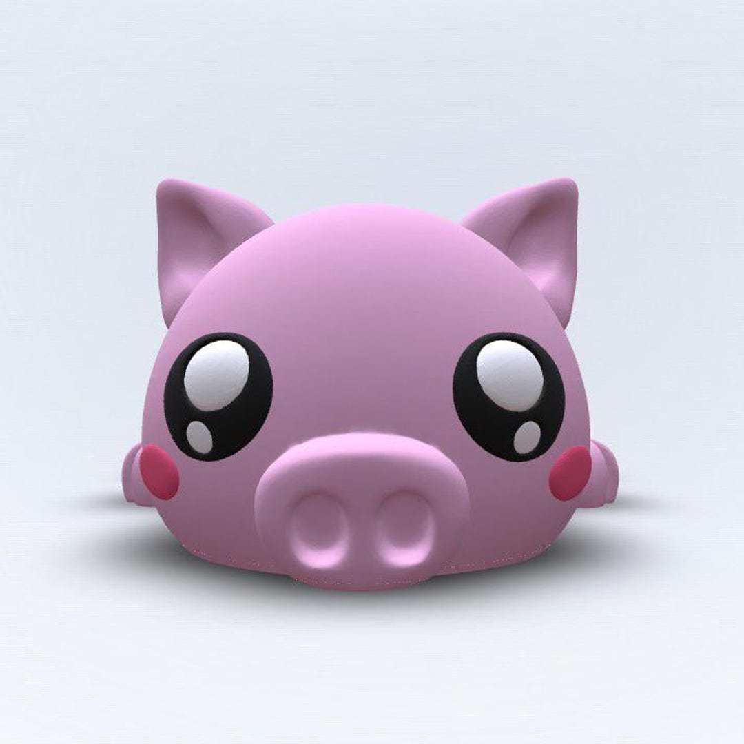 Flexi Pig – Articulated 3D Printed Pig Toy, Cute Fidget Toy, Desk Buddy ...