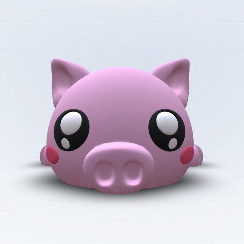 Flexi Pig – Articulated 3D Printed Pig Toy, Cute Fidget Toy, Desk Buddy ...