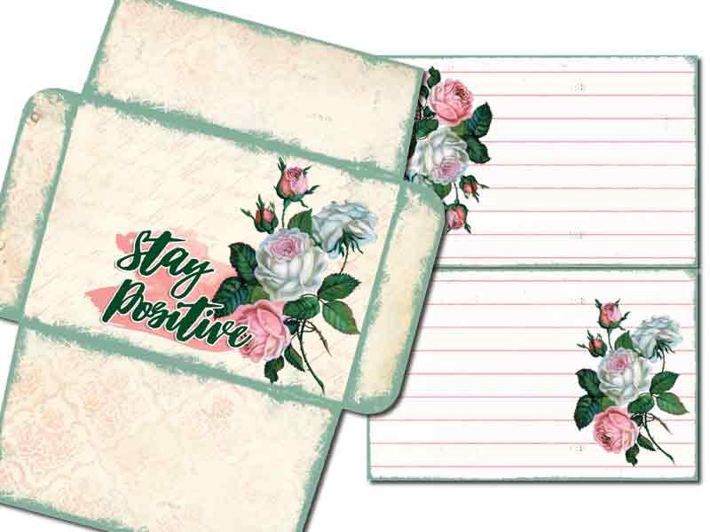 Printable Envelope And Insert Set 18 8 Page Instant Download