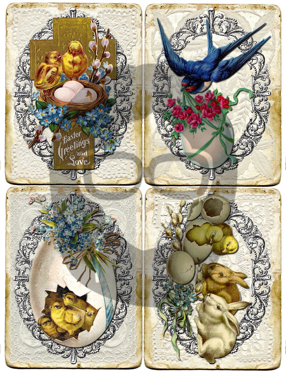 blank journal cards big elements 10 easter 3 page