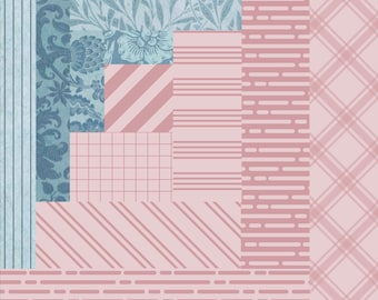 Foundation Paper Piecing Pattern, Scrappy Quilt,FPP Pattern, PDF Download, Beginner Pattern, Foundation Paper Piecing Kit - Curved Log Cabin