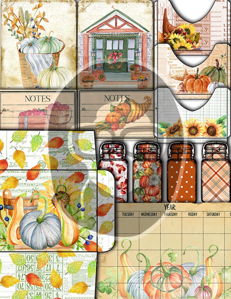 Fall Journaling Kit, Autumn Journal Kit -40pg Digital Download ...