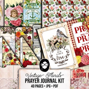 Scripture Journal Printable, Religious Quotes -40pg Digital Download- Faith Inspired, Catholic Notecards, Affirmation Cards, Devotional Kits
