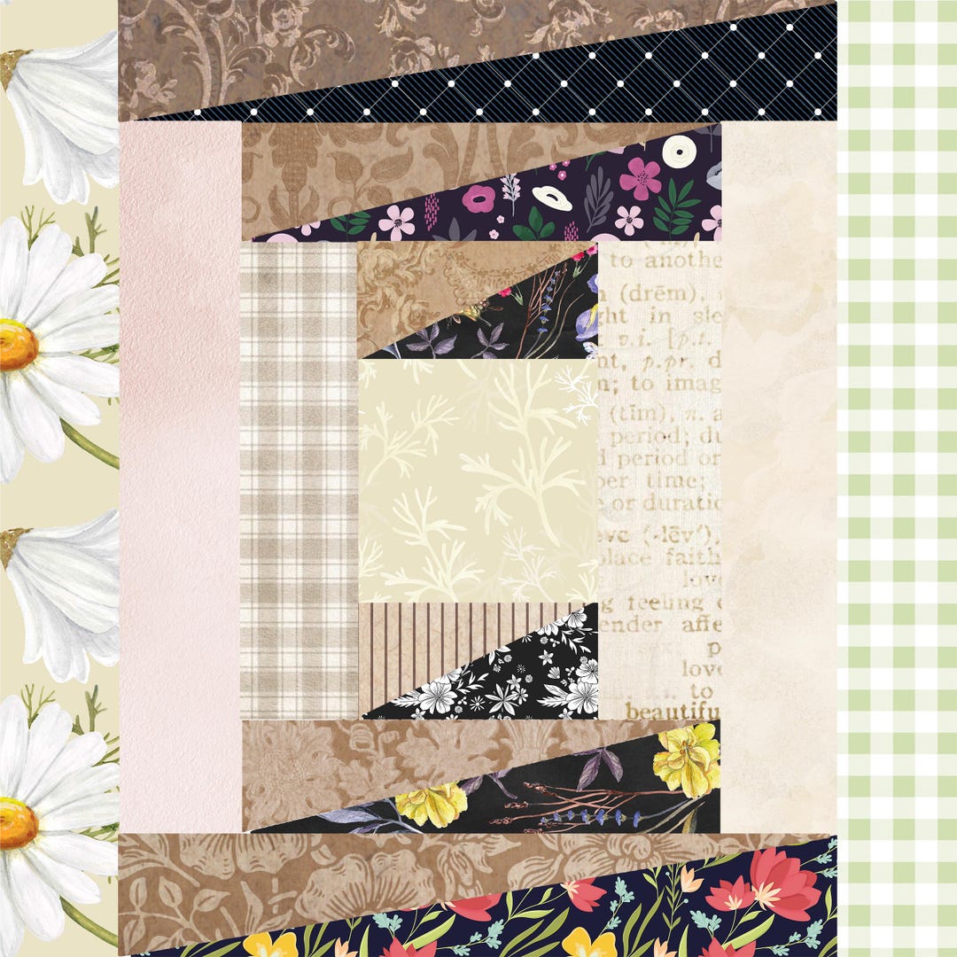 Foundation Paper Piecing Pattern, Scrappy Quilt,fpp Pattern, PDF ...