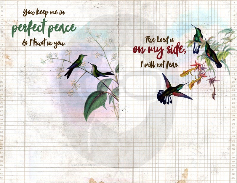 Bible Verses DIY - Hummingbirds Set # 3 - 3 Pg Instant Downloads ...