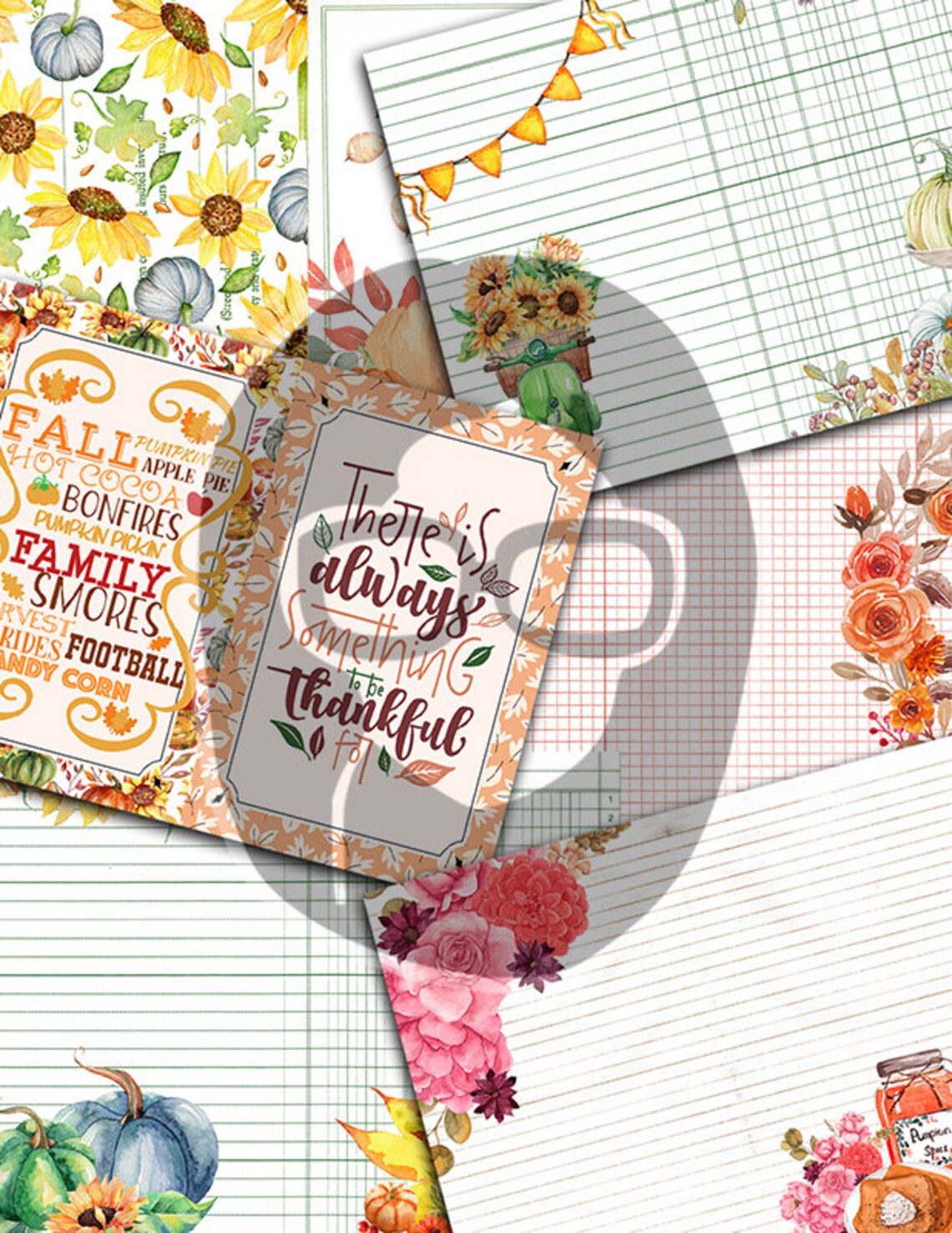 Fall Journaling Kit, Autumn Journal Kit -40pg Digital Download ...