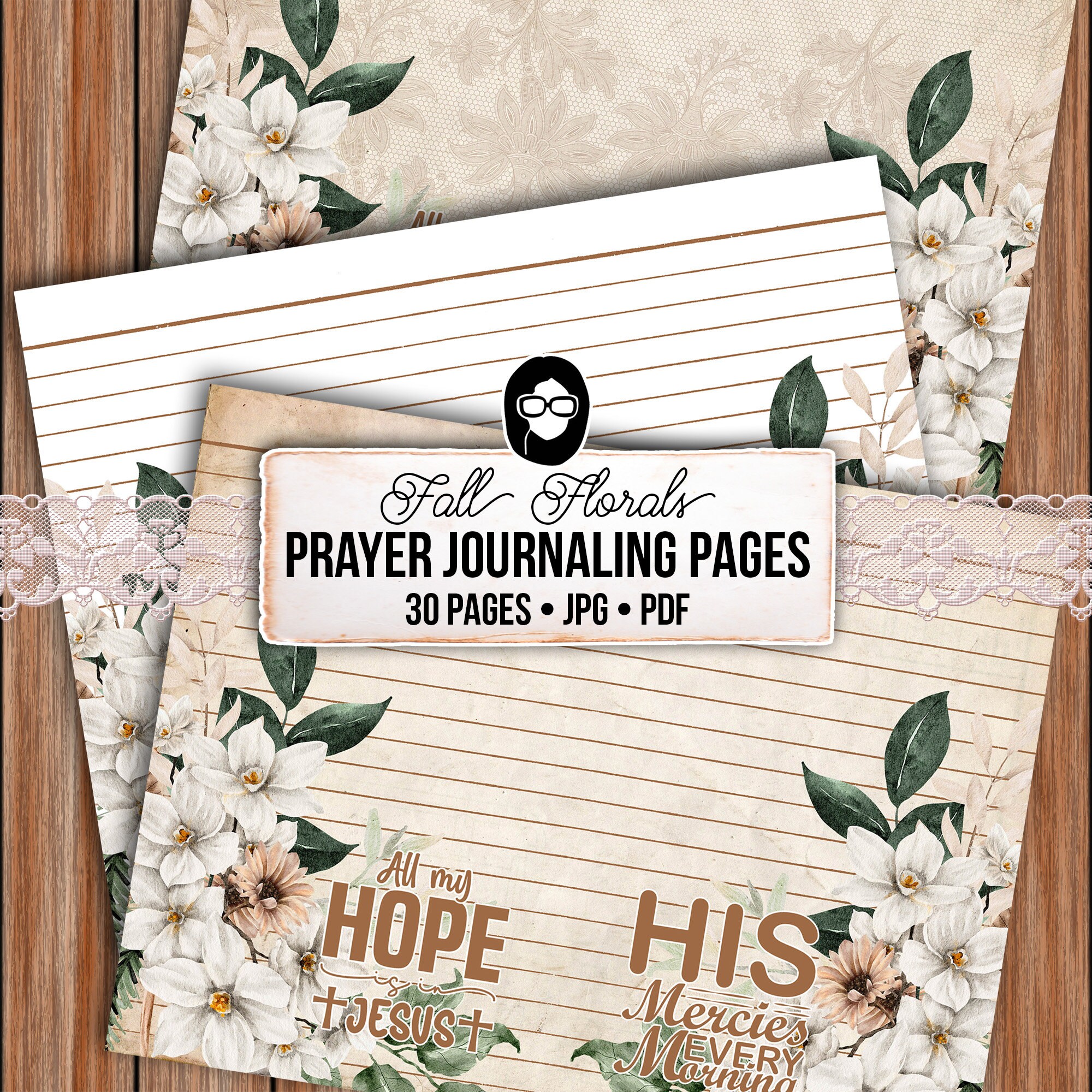 Fall Bible Journal Pages, Prayer Journal for Women -28pg Digital ...