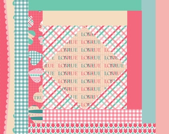 Foundation Paper Piecing Pattern, Scrappy Quilt,FPP Pattern, PDF Download, Beginner Pattern, Foundation Paper Piecing Kit - Log Cabin Window