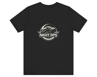 Night Ops Raven Logo T-Shirt | Military Tactical Badge Tee