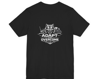 Adapt and Overcome Tactical Wolf T-Shirt | Military Wolf Graphic Tee