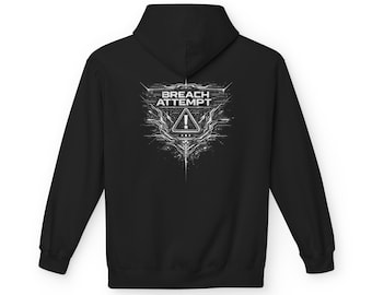 Breach Attempt Cybersecurity Hoodie, Hacker Graphic Sweatshirt, InfoSec Hoodie, Tech Security Apparel, Cyber Gift