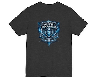 Auth Required T-Shirt, Cyber Security Graphic Tee, Hacker Shirt, Tech Professional Gift, InfoSec Apparel