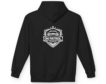 On Patrol Police Hoodie, Law Enforcement Duty Apparel, First Responder Hoodie