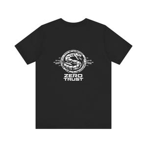 Zero Trust Cyber Snake Shield T-Shirt, Cybersecurity Hacker Graphic Tee