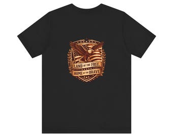 Land of the Free Home of the Brave eagle T-Shirt | Patriotic USA