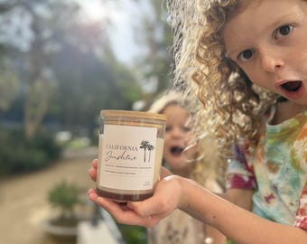 Luxury Non-Toxic Kid Made Candle - Made in California - *NEW* CALIFORNIA SUNSHINE
