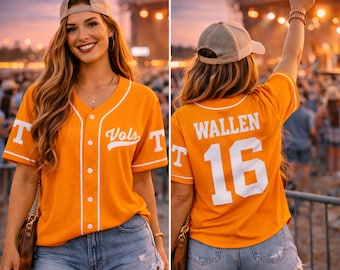 Country Music Baseball Jersey, Morgan Wallen Vol 98 Jersey, World Tour 2026 Concert Jersey, Fan Gift