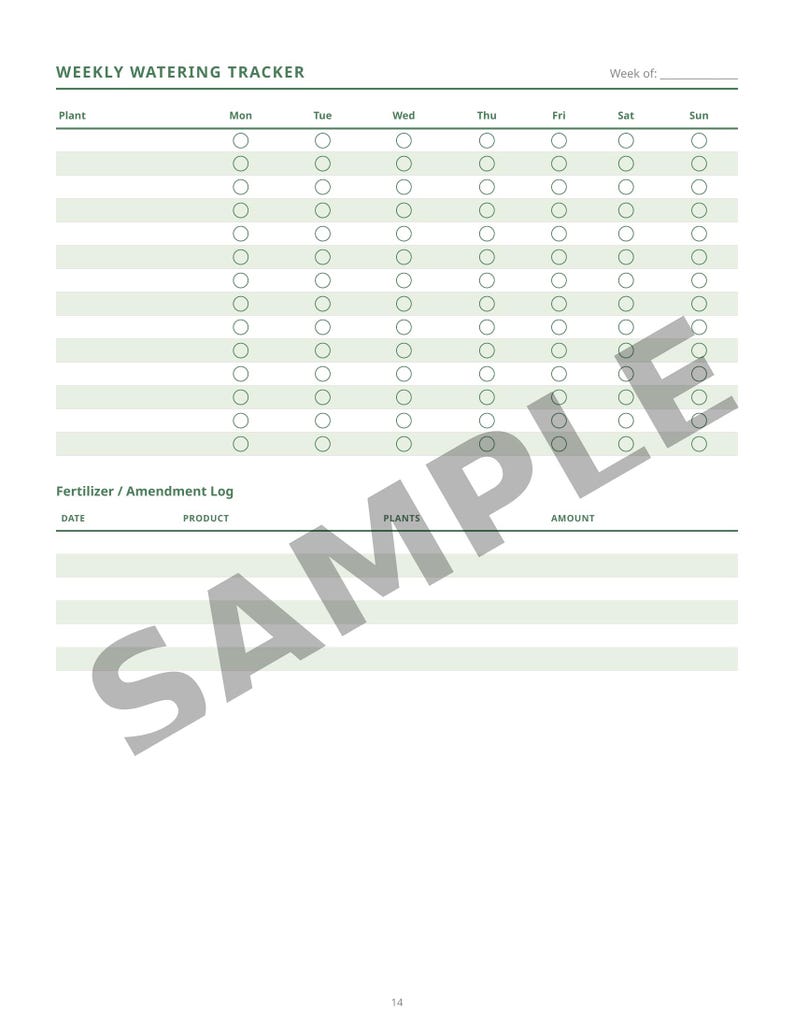 Spring Garden Planner Printable | Plant Care & Seed Tracker