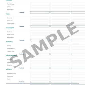 Budget Planner Printable | Debt Payoff Tracker | Monthly Expense Log | Savings Goal | Net Worth | Bill Calendar | Digital Download PDF