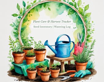 Spring Garden Planner Printable | Plant Care & Seed Tracker