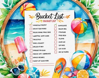 Summer Bucket List Planner | Family Activity Printable