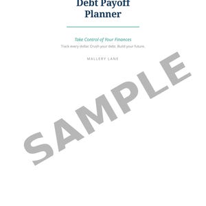 Budget Planner Printable | Debt Payoff Tracker | Monthly Expense Log | Savings Goal | Net Worth | Bill Calendar | Digital Download PDF