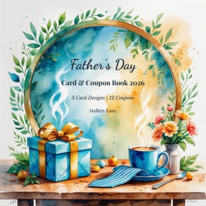 Fathers Day Card & Coupon Book | Printable Gift 2026