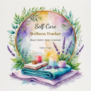 Self Care Wellness Tracker Printable | Mood & Habit Journal
