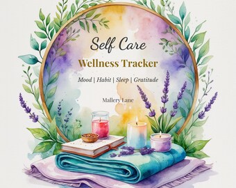 Self Care Wellness Tracker Printable | Mood & Habit Journal