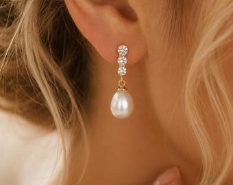 Bruidspareloorbellen in goud en zilver, cadeau bruidsmeisje, romantische oorbellen voor speciale gelegenheden