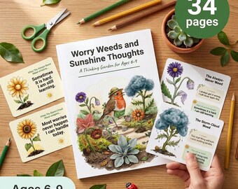 Growth Mindset Activities for Kids | Thinking Traps Worksheets | Ages 6-9 | Social Emotional Learning | Feelings | Board Game